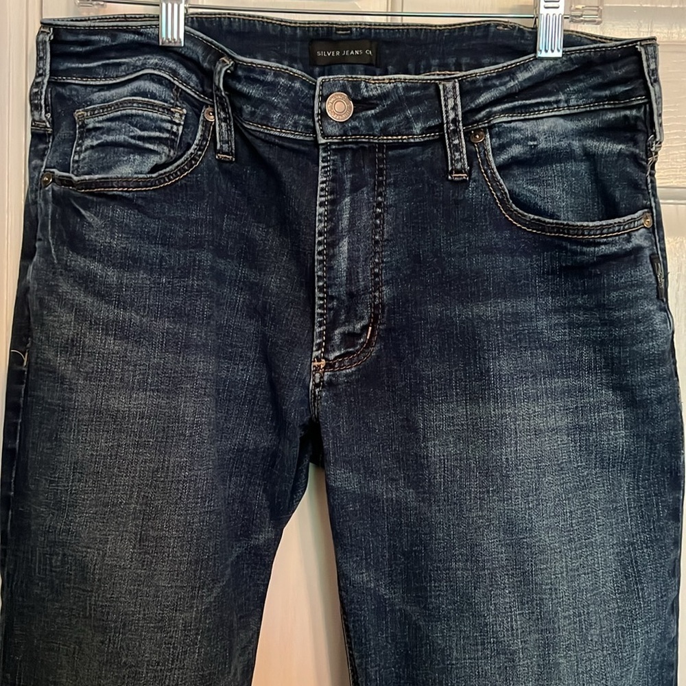 Silver Allan slim fit straight denim jeans 34/30 EUC - Picture 6 of 12